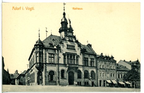 09040-Adorf-1907-Rathaus-Brück & Sohn Kunstverlag
