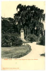 06909-Pirna-1906-Anlagen mit Julius-Otto-Denkmal-Brück & Sohn Kunstverlag