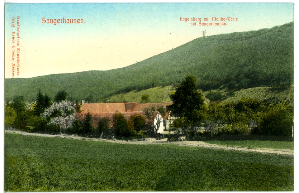 09002-Sangerhausen-1907-Engelsburg mit Moltkewarte-Brück & Sohn Kunstverlag