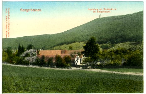 09002-Sangerhausen-1907-Engelsburg mit Moltkewarte-Brück & Sohn Kunstverlag