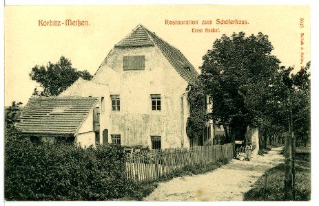 09048-Meißen-1907-Restauration Schäferhaus Korbitz-Brück & Sohn Kunstverlag