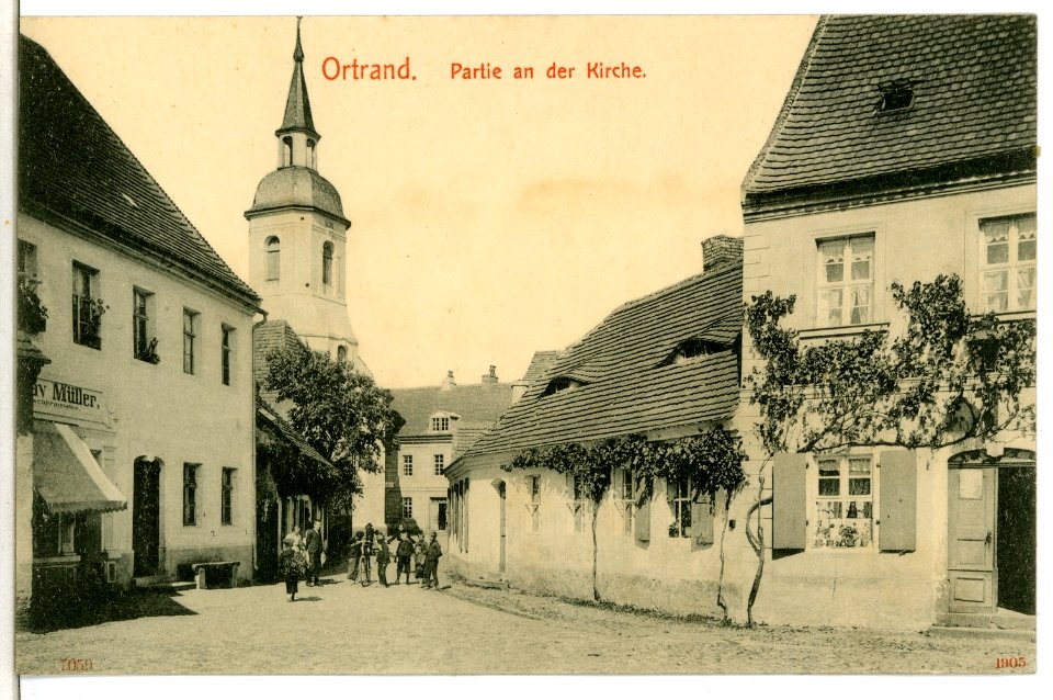 07059-Ortrand-1906-An der Kirche-Brück & Sohn Kunstverlag