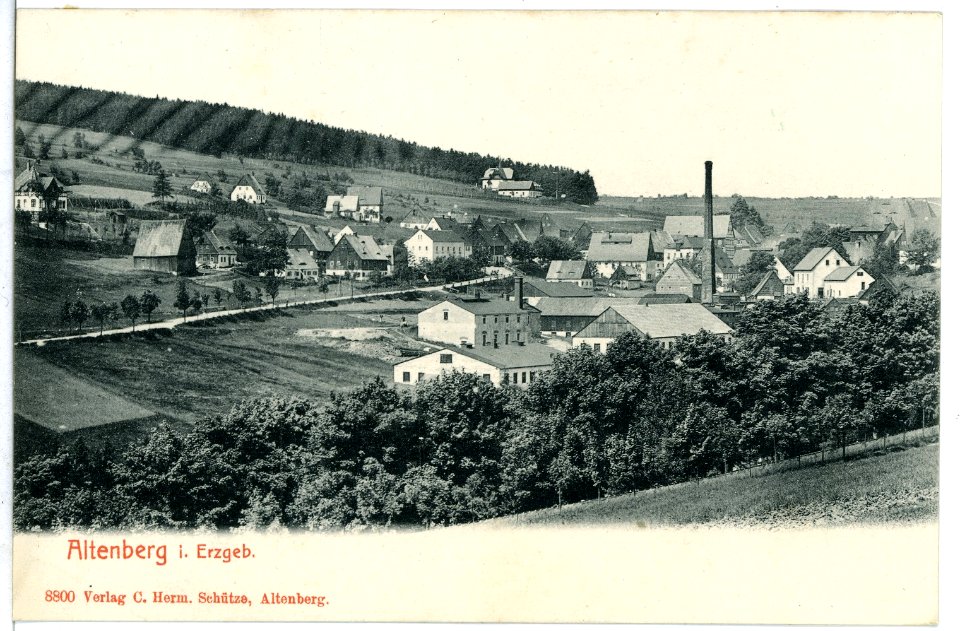 08800-Altenberg-1907-Blick auf Altenberg-Brück & Sohn Kunstverlag