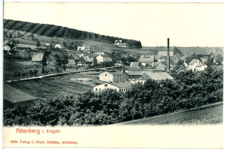 08800-Altenberg-1907-Blick auf Altenberg-Brück & Sohn Kunstverlag
