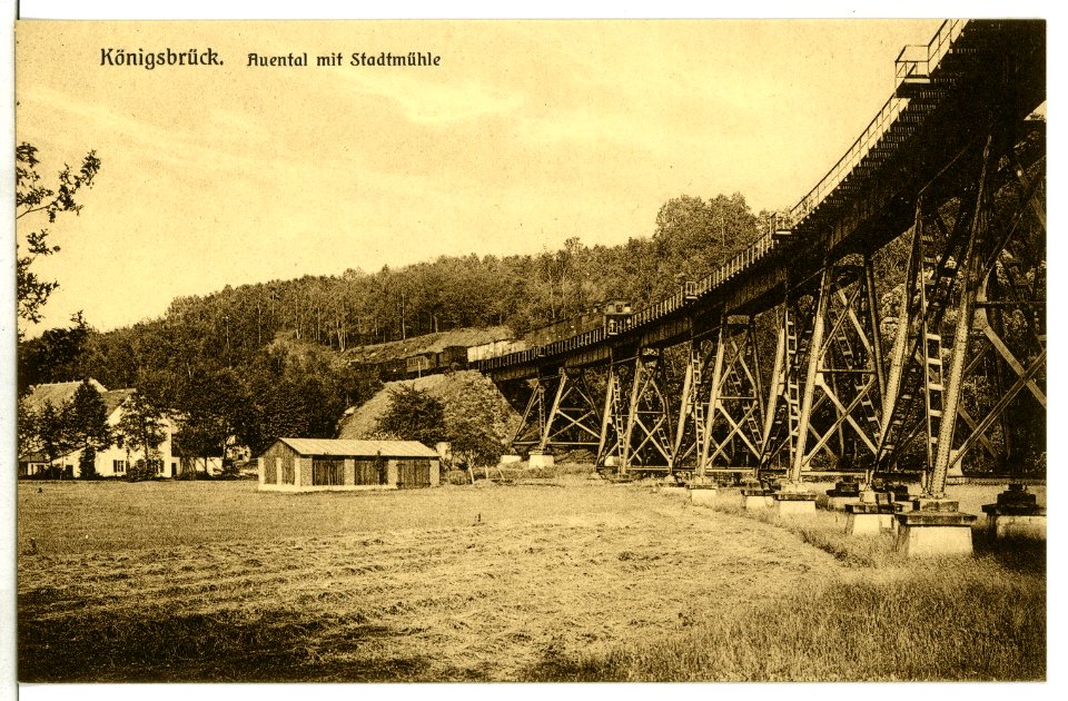 08952-Königsbrück-1907-Auental mit Stadtmühle-Brück & Sohn Kunstverlag