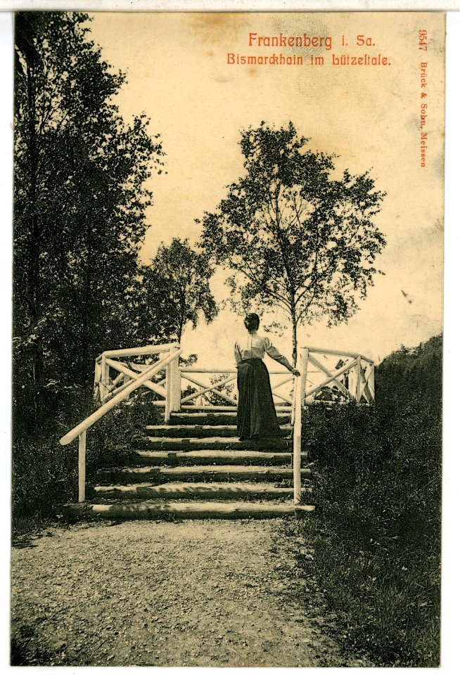 09547-Frankenberg-1908-Im Lützeltale - Bismarckhain-Brück & Sohn Kunstverlag