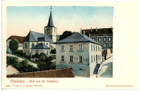 09045-Oldisleben-1907-Blick auf den Kirchberg-Brück & Sohn Kunstverlag