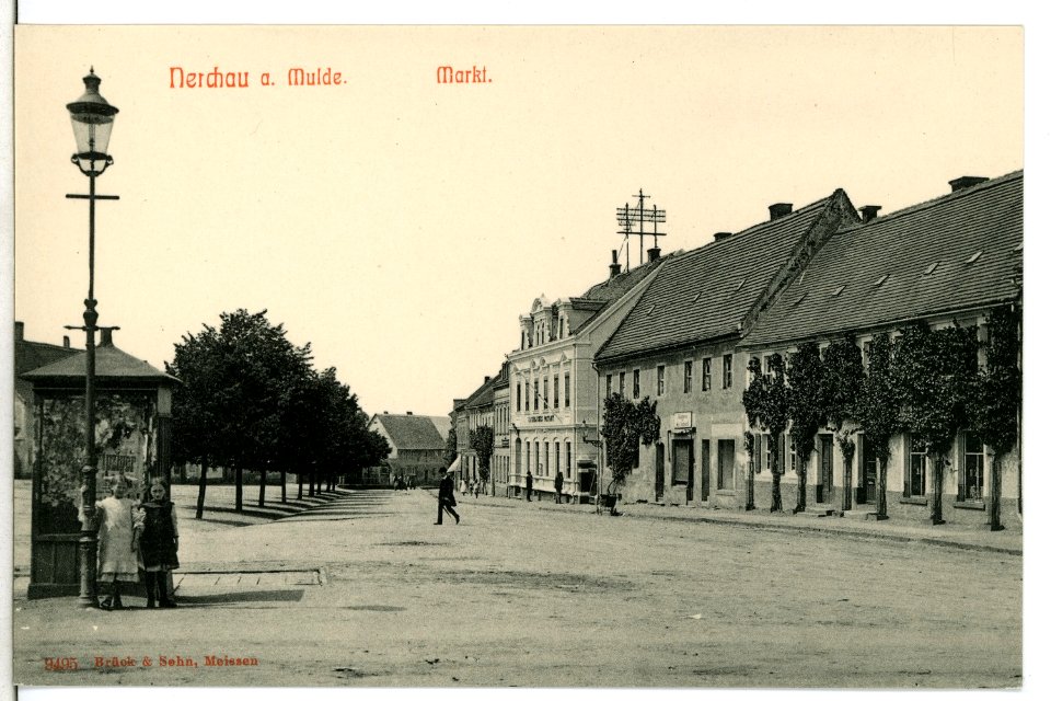 09495-Nerchau-1908-Markt-Brück & Sohn Kunstverlag