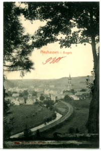09388-Neuhausen-1907-Blick auf Neuhausen-Brück & Sohn Kunstverlag