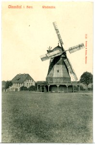 09136-Clausthal-1907-Windmühle-Brück & Sohn Kunstverlag