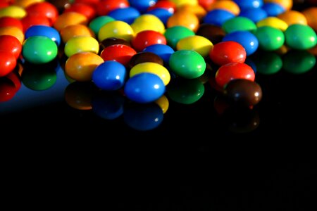 Eat colorful dessert
