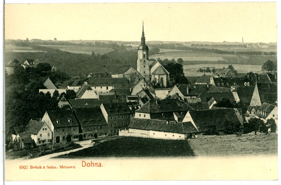 06927-Dohna-1906-Blick auf Dohna-Brück & Sohn Kunstverlag