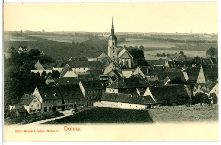 06927-Dohna-1906-Blick auf Dohna-Brück & Sohn Kunstverlag