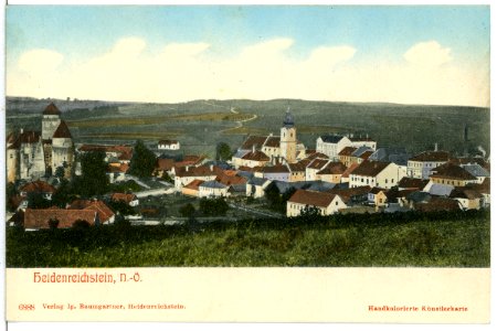 06888-Heidenreichstein-1906-Blick auf Heidenreichstein-Brück & Sohn Kunstverlag