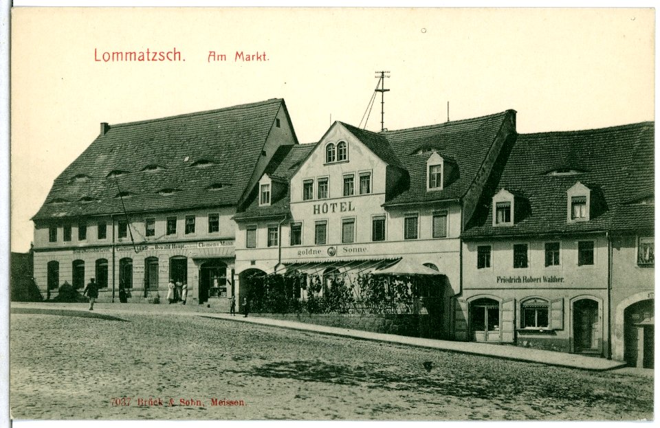 07037-Lommatzsch-1906-Am Markt-Brück & Sohn Kunstverlag
