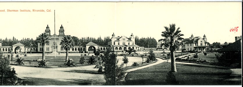 06695-Riverside-1905-Indian School, Sherman Institute (Panorama)-Brück & Sohn Kunstverlag