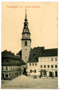 09539-Frankenberg-1908-An der Stadtkirche-Brück & Sohn Kunstverlag