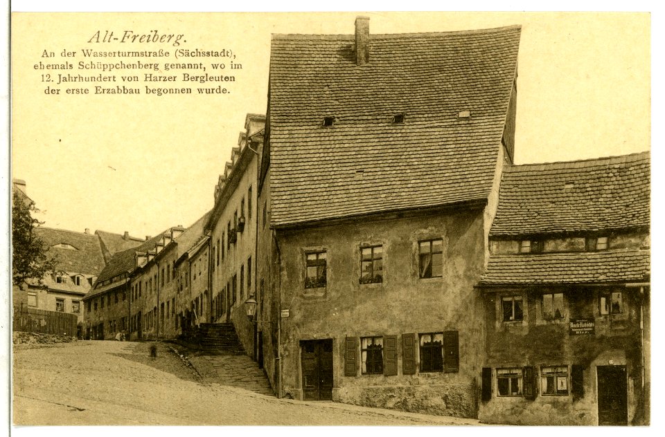 09124-Freiberg-1907-An der Wasserturmstraße - Alt-Freiberg-Brück & Sohn Kunstverlag