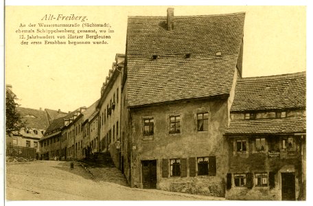 09124-Freiberg-1907-An der Wasserturmstraße - Alt-Freiberg-Brück & Sohn Kunstverlag
