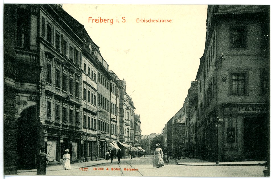09122-Freiberg-1907-Erbischestraße-Brück & Sohn Kunstverlag
