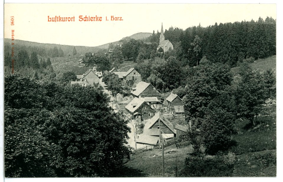 09086-Schierke-1907-Blick auf Schierke-Brück & Sohn Kunstverlag