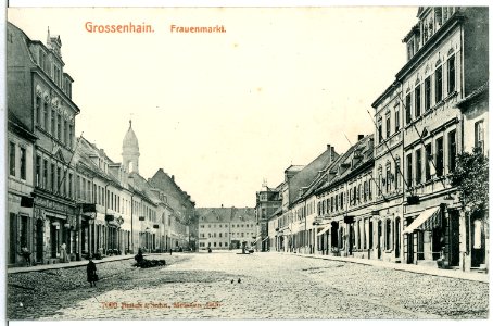 07009-Großenhain-1906-Frauenmarkt-Brück & Sohn Kunstverlag