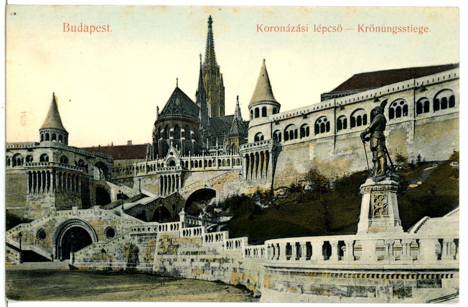 06754-Budapest-1905-Krönungsstiege-Brück & Sohn Kunstverlag