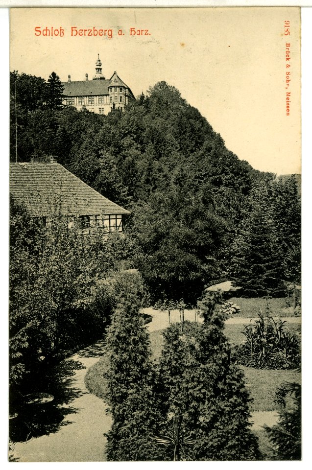 09185-Bad Herzberg-1907-Schloß-Brück & Sohn Kunstverlag