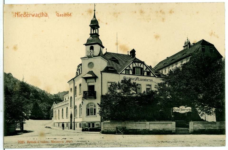 07025-Niederwartha-1906-Gasthof-Brück & Sohn Kunstverlag