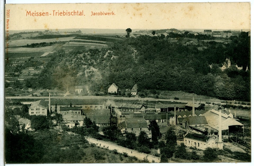 07023-Meißen-1906-Triebischtal - Jacobiwerk-Brück & Sohn Kunstverlag