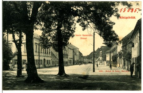 08951-Königsbrück-1907-Innere Kamenzer Straße-Brück & Sohn Kunstverlag