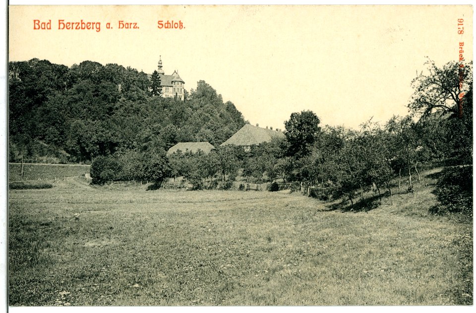 09178-Bad Herzberg-1907-Schloß-Brück & Sohn Kunstverlag