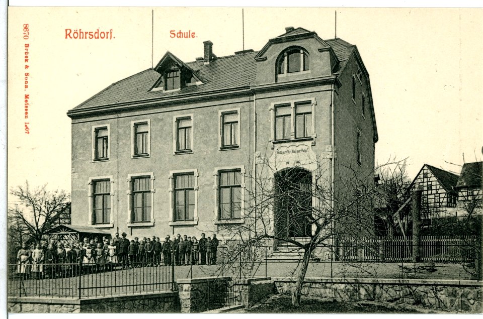 08670-Röhrsdorf-1907-Schule-Brück & Sohn Kunstverlag