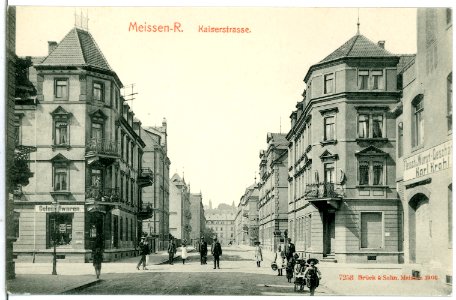 07253-Meißen-1906-Kaiserstraße-Brück & Sohn Kunstverlag
