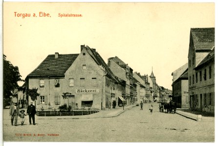 09426-Torgau-1908-Spital - Straße-Brück & Sohn Kunstverlag