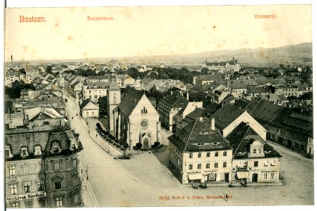 06982-Bautzen-1906-Steinstraße - Kornmarkt-Brück & Sohn Kunstverlag