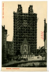 08868-Meißen-1907-Dombaugerüst-Brück & Sohn Kunstverlag