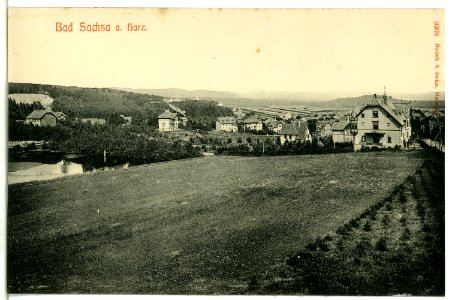 09208-Bad Sachsa-1907-Blick auf Bad Sachsa-Brück & Sohn Kunstverlag
