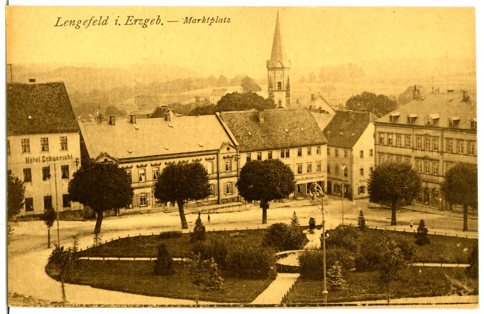 06950-Lengefeld-1906-Marktplatz-Brück & Sohn Kunstverlag