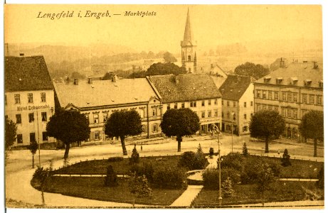 06950-Lengefeld-1906-Marktplatz-Brück & Sohn Kunstverlag