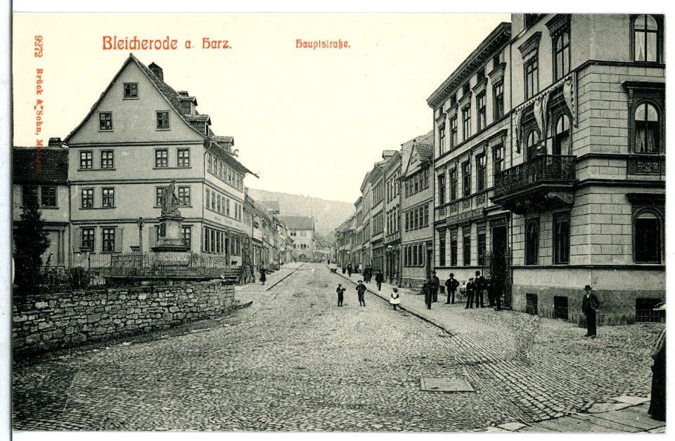 09272-Bleicherode-1907-Hauptstraße-Brück & Sohn Kunstverlag