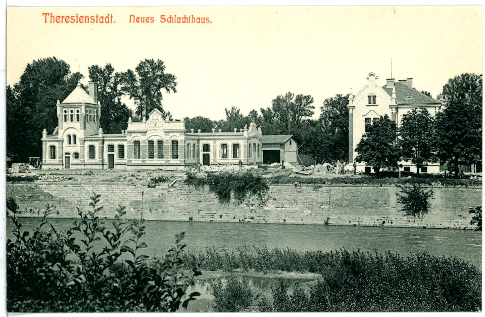 09212-Theresienstadt-1907-Neues Schlachthaus-Brück & Sohn Kunstverlag
