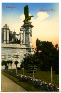08831-Budapest-1907-Burggarten mit Turul-Brück & Sohn Kunstverlag