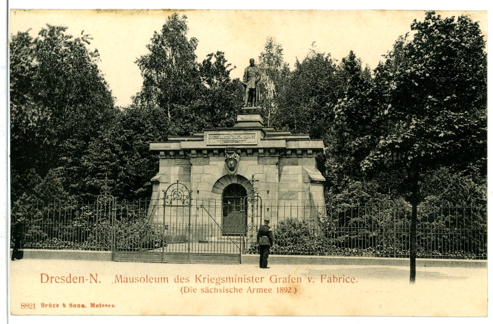 08821-Dresden - N-1907-Mausoleum des Kriegsminister Grafen von Fabrice-Brück & Sohn Kunstverlag