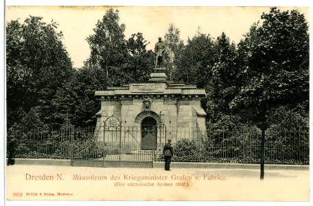 08821-Dresden - N-1907-Mausoleum des Kriegsminister Grafen von Fabrice-Brück & Sohn Kunstverlag