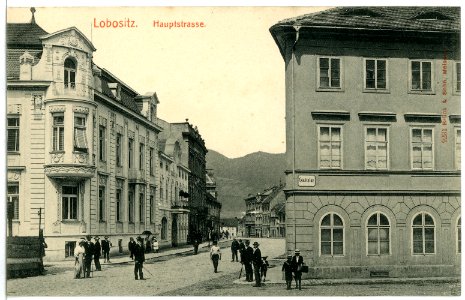 09231-Lobositz-1907-Hauptstraße-Brück & Sohn Kunstverlag