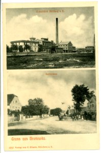 06757-Brottewitz-1905-Zuckerfabrik - Dorfstraße-Brück & Sohn Kunstverlag