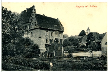 08977-Heynitz-1907-mit Schloß-Brück & Sohn Kunstverlag