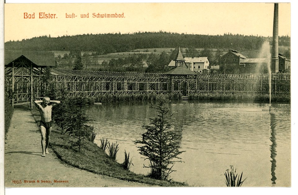 08915-Bad Elster-1907-Luft & Schwimmbad-Brück & Sohn Kunstverlag