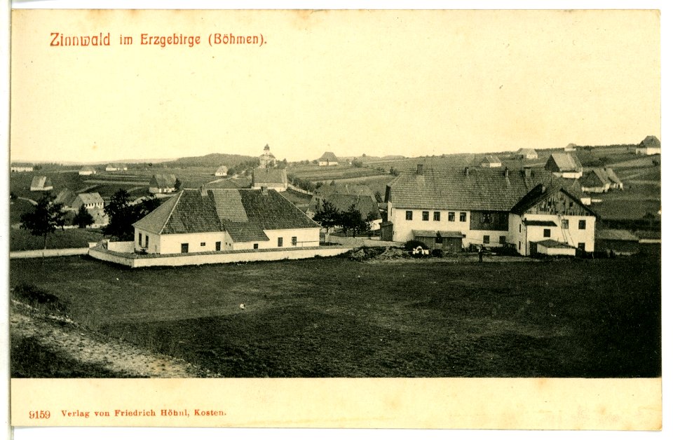 09159-Cinovec-1907-Zinnwald - Böhmische Häuser-Brück & Sohn Kunstverlag